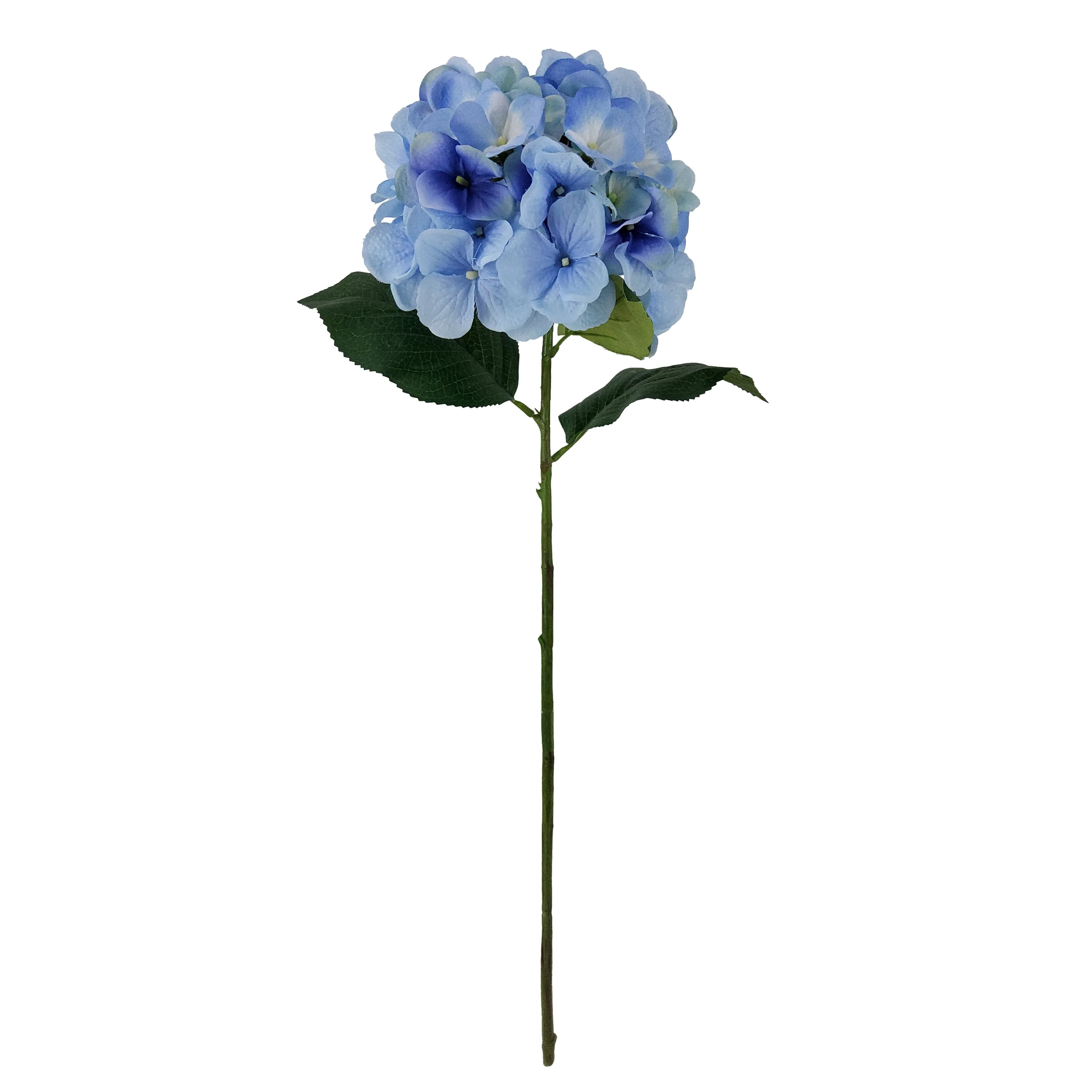 Mainstays 24" Artificial Flower Hydrangea Stem, Blue Color. Indoor Use. | Walmart (US)
