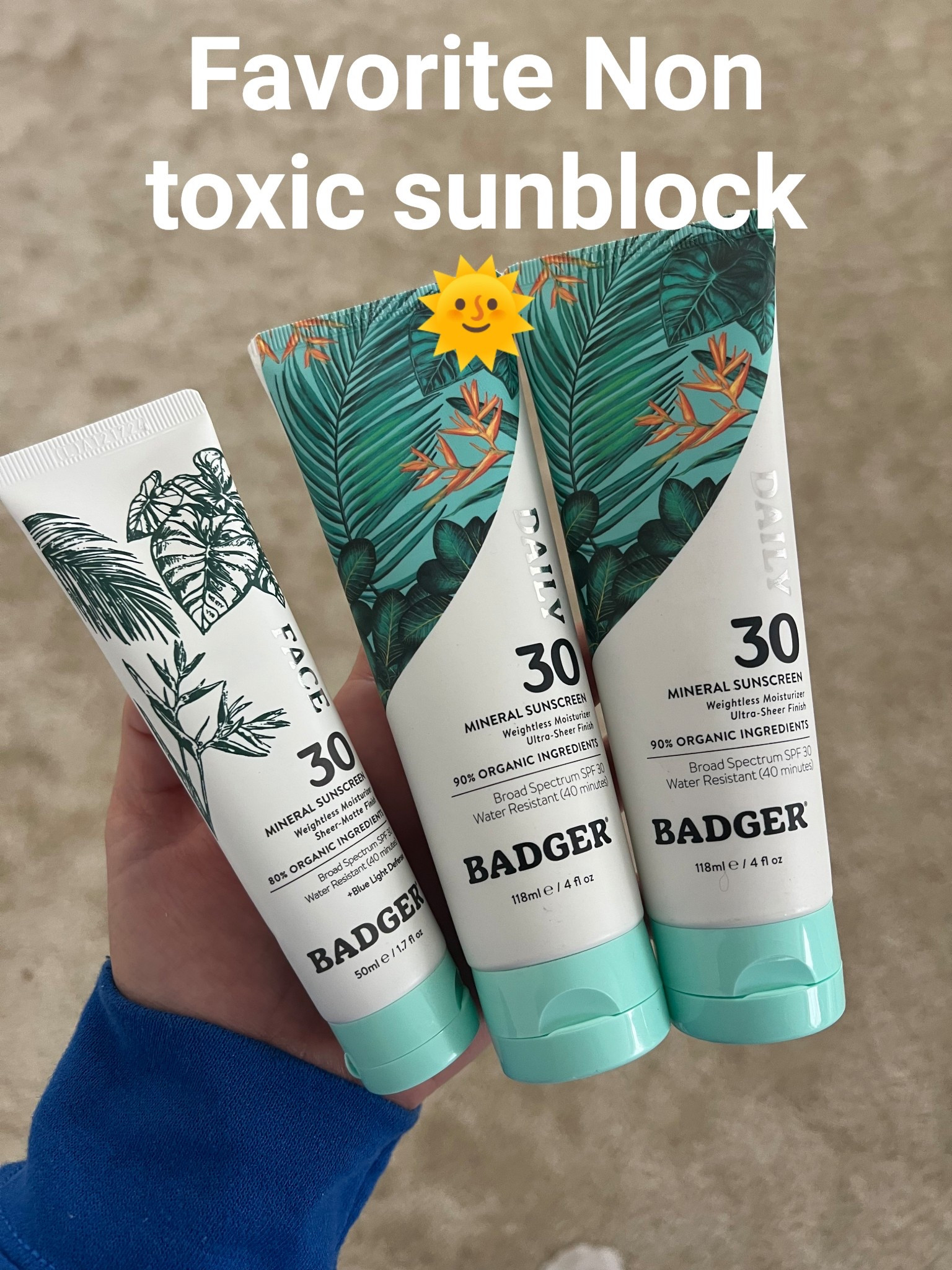 Favorite non toxic sunblock! 

I work outside so I love using these and for the summer with my kids I will use sport or adventure for a little more coverage 

#summer #sunblock #sunscreen #nontoxic 

#LTKFamily #LTKKids #LTKSeasonal