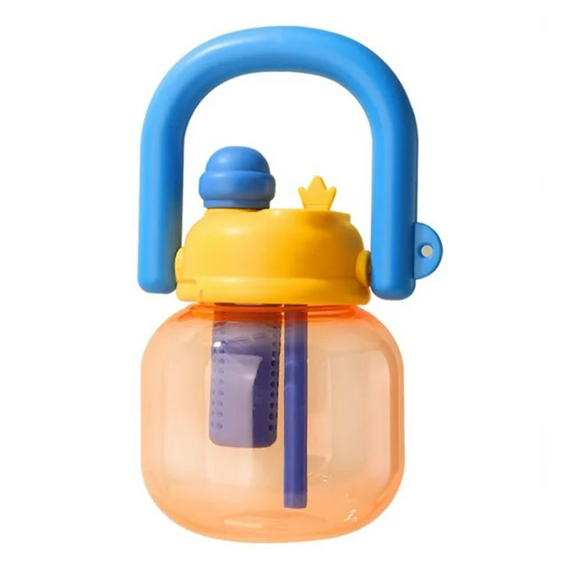 T-969 Blue Boy Girl 850Ml Large Belly Cup Kids Water Bottle With Straw High Aesthetics Large Capa... | Walmart (US)
