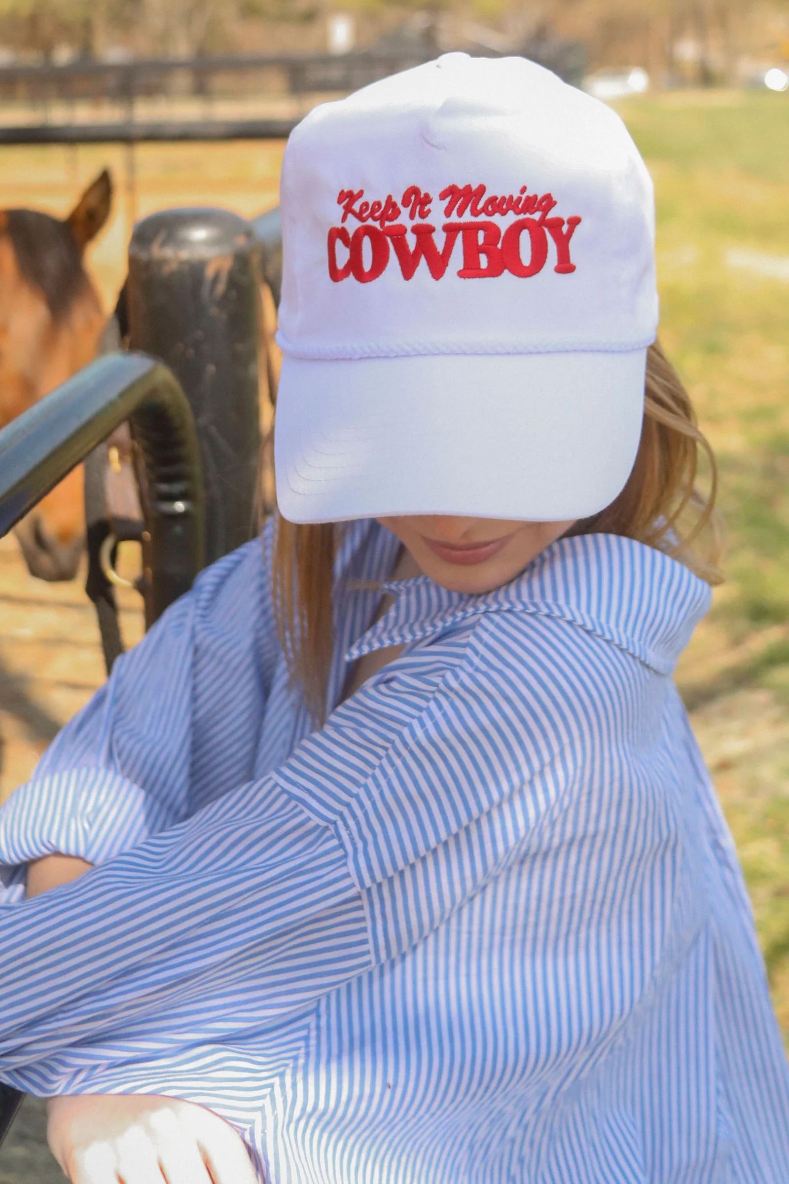 charlie southern: keep it moving cowboy trucker hat | RIFFRAFF