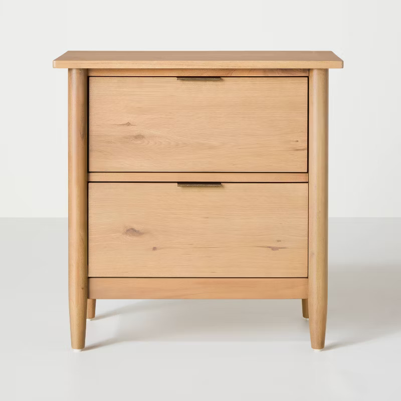 2-Drawer Wood Nightstand - Hearth & Hand™ with Magnolia | Target