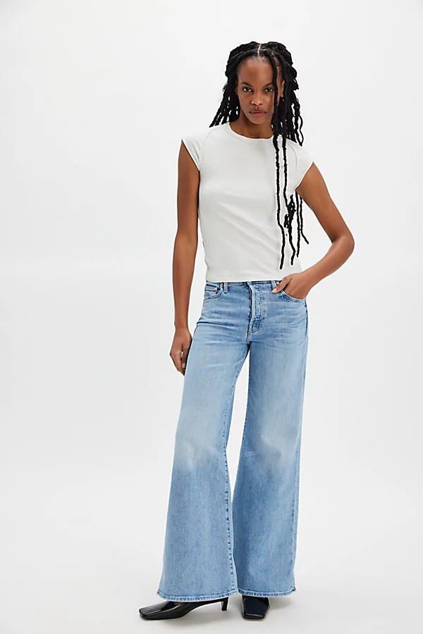 MOTHER The Tomcat Roller Skimp Flare Jeans | Free People (Global - UK&FR Excluded)