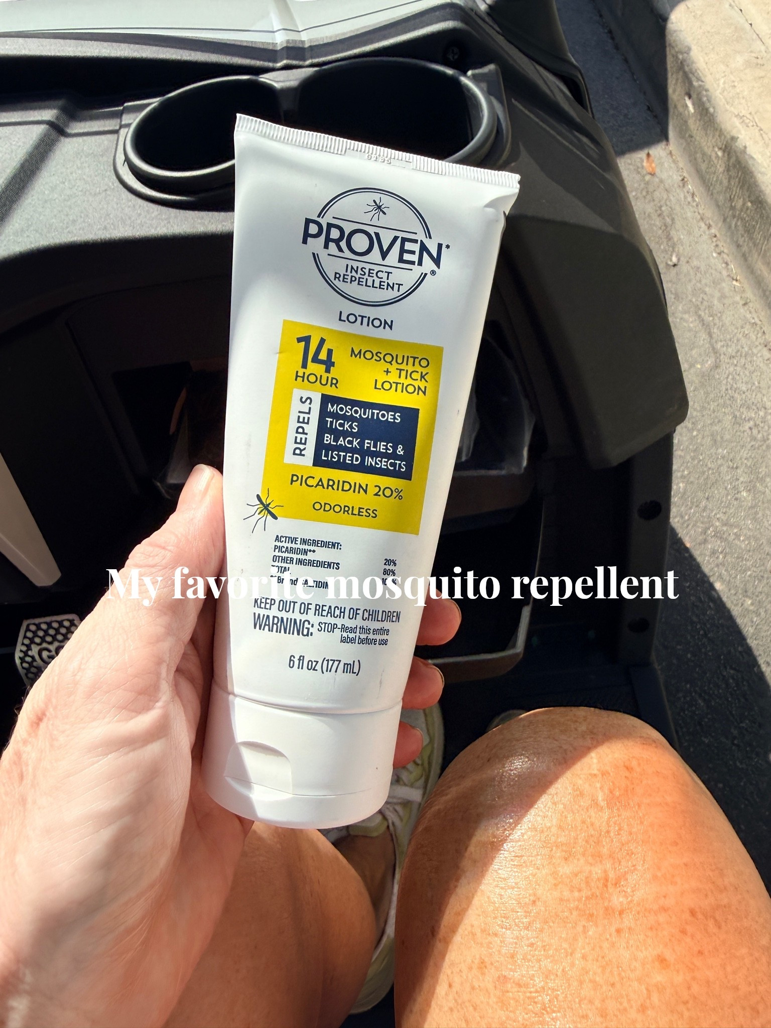 My favorite way to keep mosquitoes away without smelling like bug spray. This bug repellent lotion is easy to apply, feels comfortable on the skin, and is perfect for outdoor days