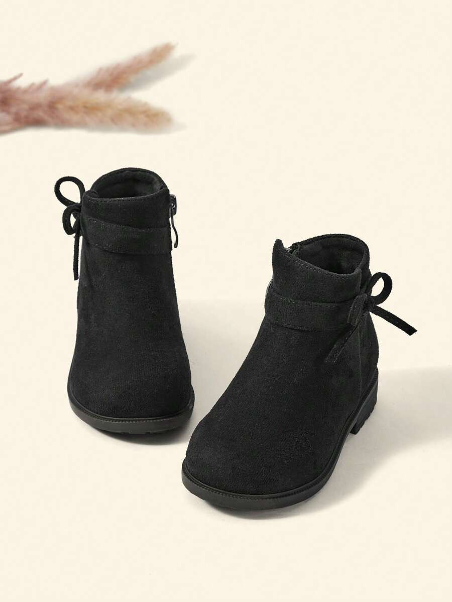 Cozy Pixies Baby Girls Bow Decor Breathable Fashion Classic Boots For Outdoor | SHEIN