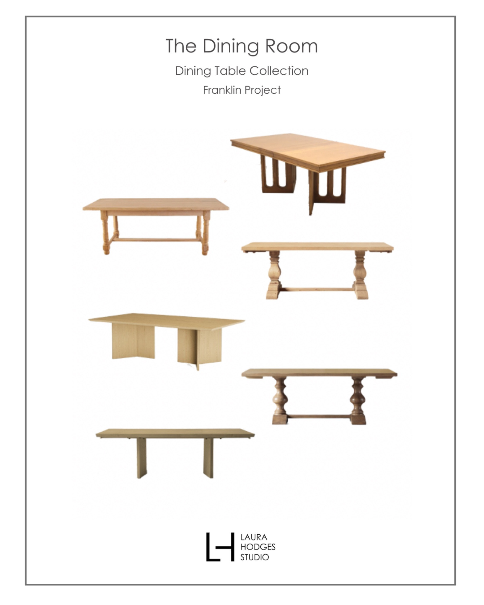 Some beautiful wood dining table options...