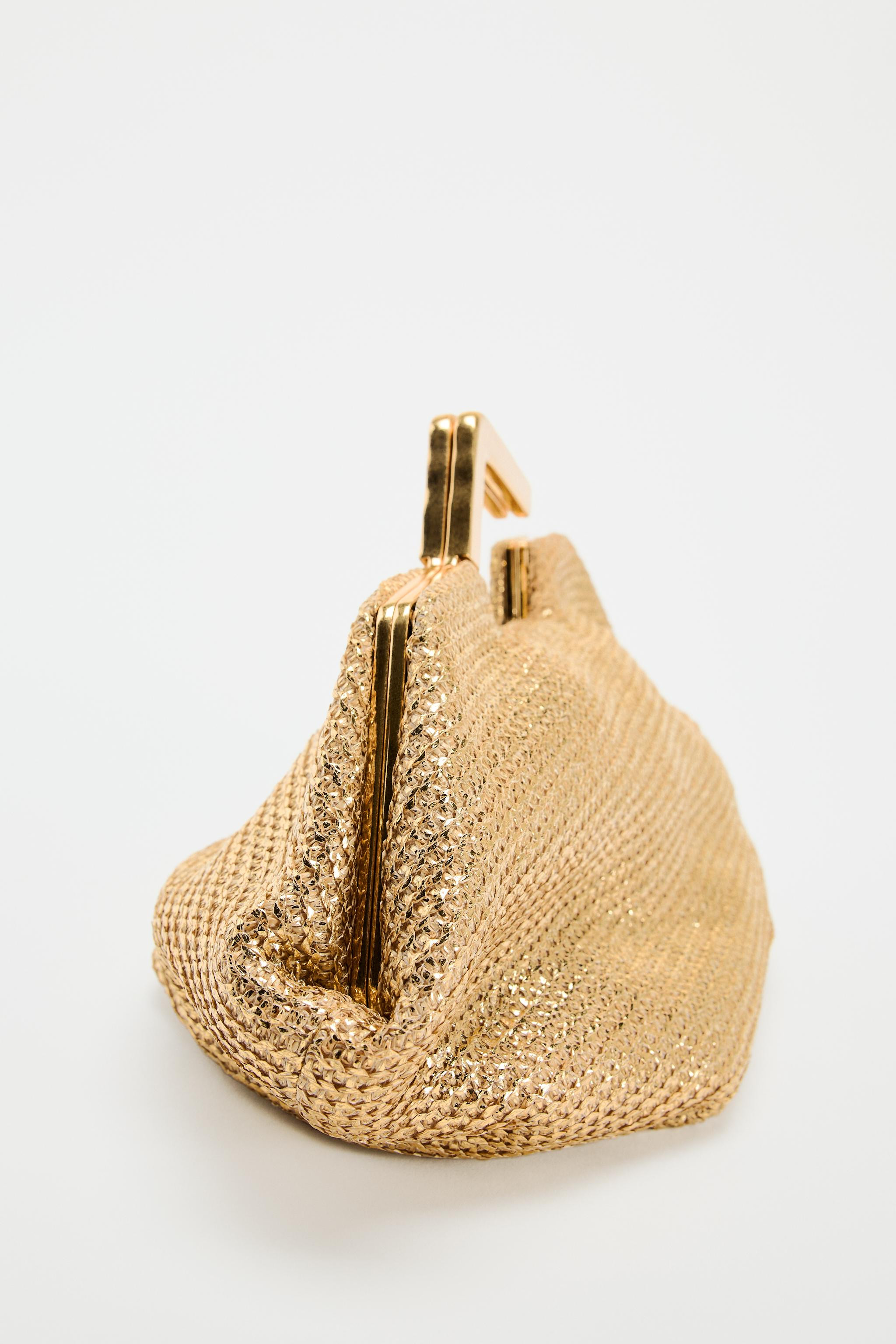 GOLD-TONE METAL HANDLE BAG | Zara UK