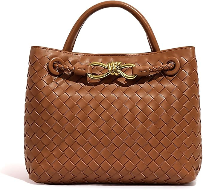 Woven Bag for Women, Woven Tote Bag, Top Handle Hobo Bag Woven Shoulder Bag Crossbody Satchel Bag... | Amazon (US)