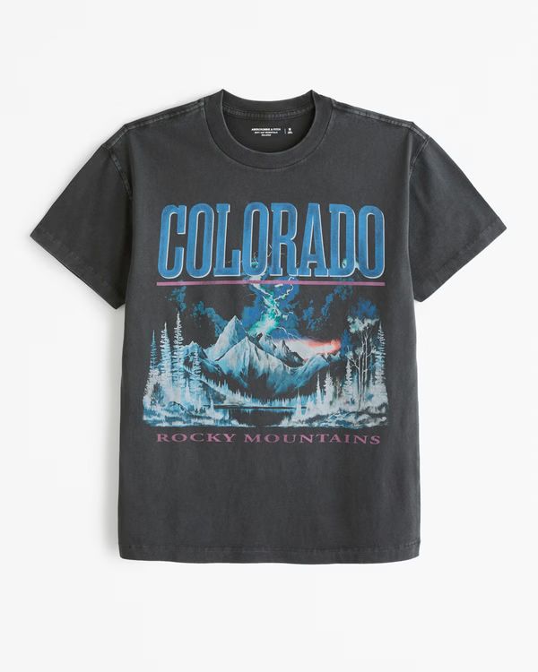 Men's Rocky Mountains Graphic Tee | Men's Clearance | Abercrombie.com | Abercrombie & Fitch (US)