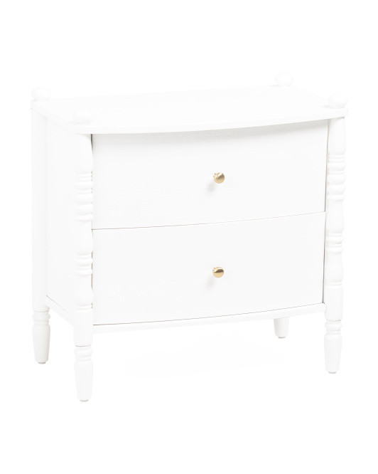 24x14x24 Spindle Side Table With 2 Drawers | TJ Maxx