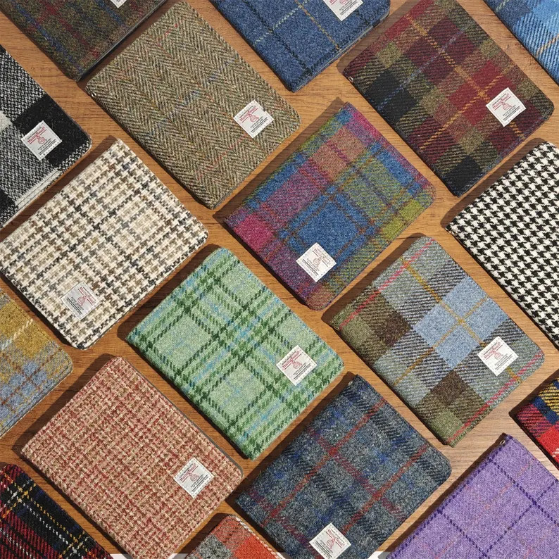 Fabric magnetic e-book case made from Harris Tweed cloth for kindle 6inch 2024,Colorsoft,paperwhi... | Etsy (Global)