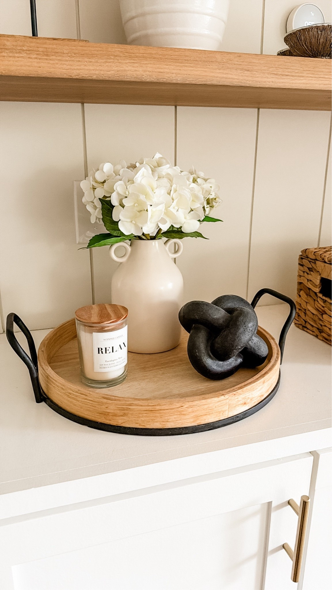Love using this Walmart tray year round! #walmarthome modern farmhouse decor
