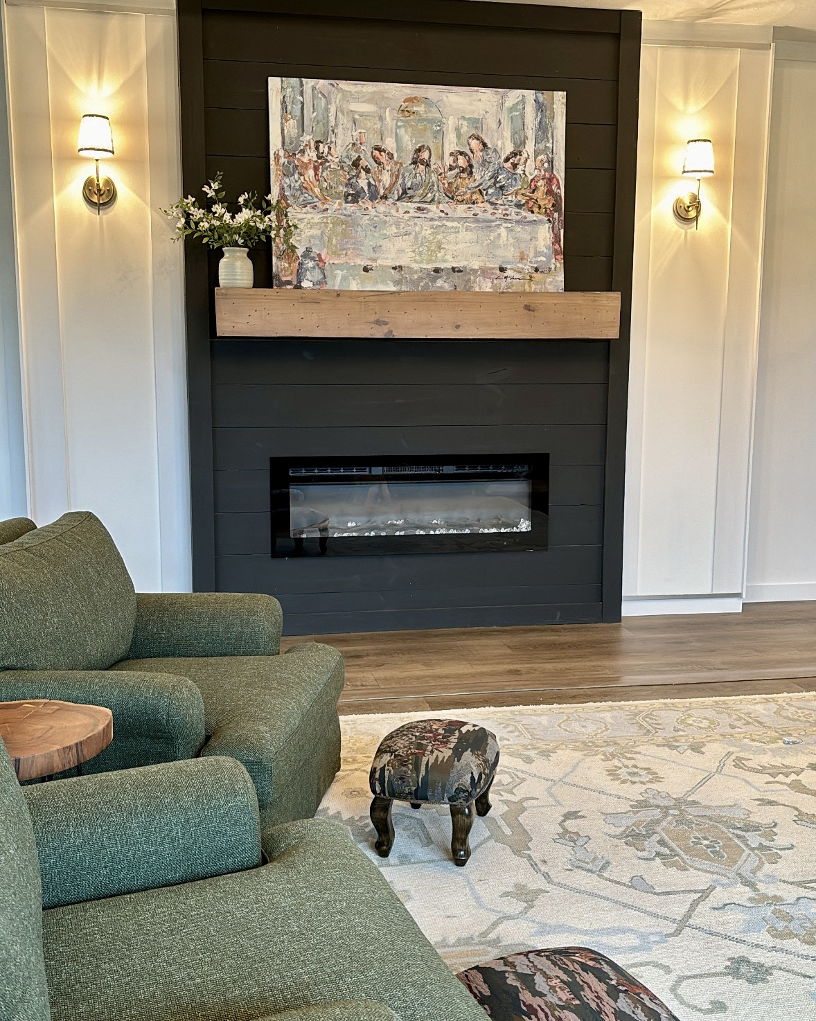 Living room love! Yes there are some things that still need to be done in here (trim rug pads after flattening, mount TV), but this room has come together just like I hoped it would!

There are pieces I’ve waited YEARS to put in our home and so worth the wait! Delayed gratification is lost in our generation… whole other tangent. But now that the time/house/budget is right, we could make it happen and I cried happy tears seeing the Last Supper go up in our home. 

Rant over, here’s our living room, pieces all designed to be kid/family friendly and last a long time! Performance fabrics, easy to clean, inexpensive pillows, greenery to soften, floor space for the kids to play, functional and practical. 

#livingroom #livingroomdecor #familyroom #homedecor #homestyle

#LTKHome #LTKFamily
