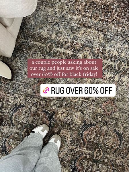 My living room rug is on sale for over 60% off!  Mine is the color olive/charcoal. 

Black Friday sale; area rug sale; amazon sale; cyber week sale; living room rug sale; home decor; living room decor; area rug; Amazon find; Christine Andrew 

#LTKCyberWeek #LTKhome #LTKsalealert