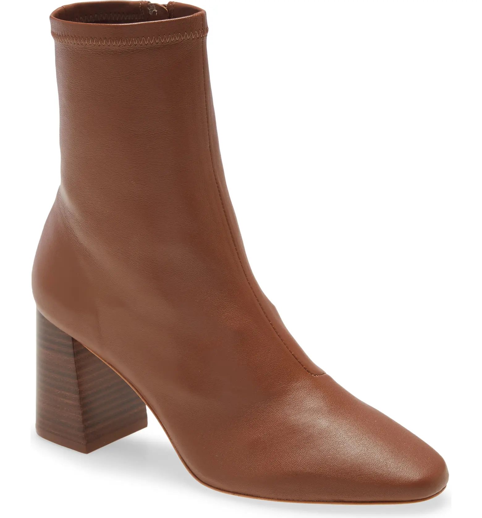 Elise Stretch Leather Bootie (Women) | Nordstrom