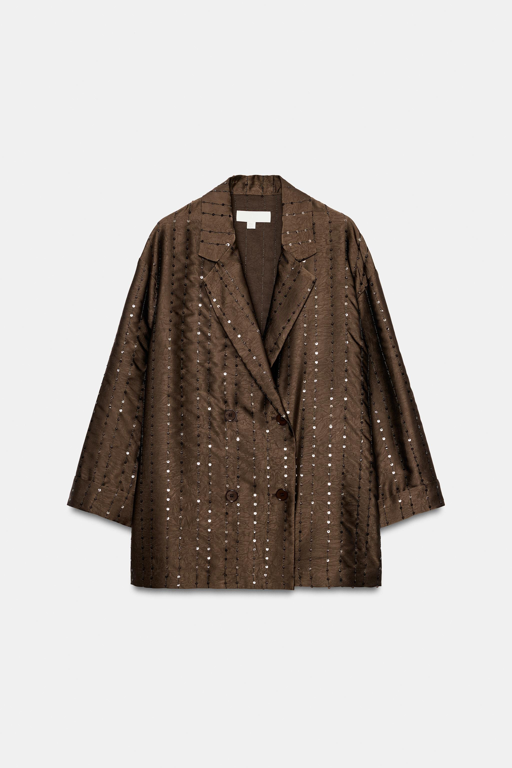 DOUBLE-BREASTED BLAZER MET LOVERTJES | Zara US