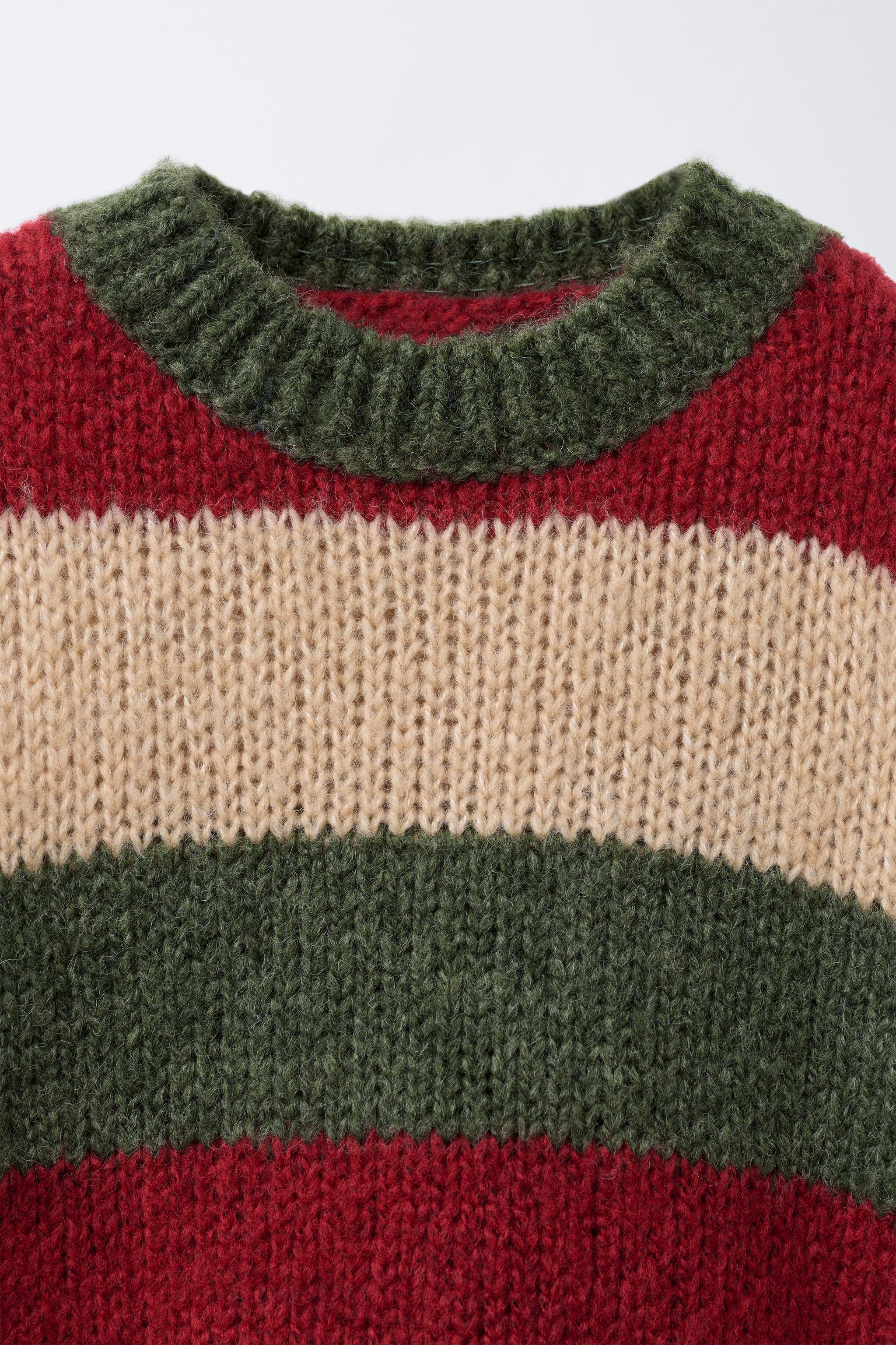STRIPED KNIT JUMPER WITH WOOL | Zara Canada