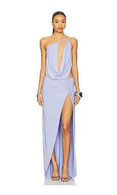 MAY MASHIAH X FWRD Sofia Dress in Dusty Lilac from Revolve.com | Revolve Clothing (Global)