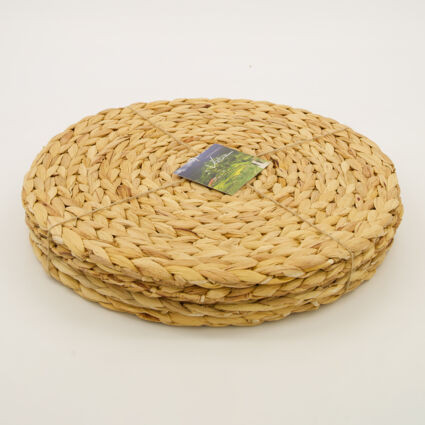 Four Pack Natural Rattan Placemats | TK Maxx