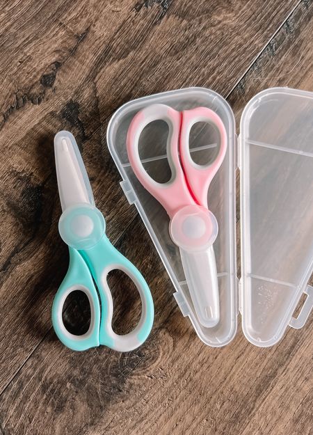 toddler travel kitchen scissors, a genius invention saving me so much mess and hassle when cutting up food on the go. comes in a two pack and can be thrown in the dishwasher. easy to use, easy to clean. a travel essential for families! fits easily in the diaper bag for everyday use  

#LTKkids #LTKbaby #LTKfamily