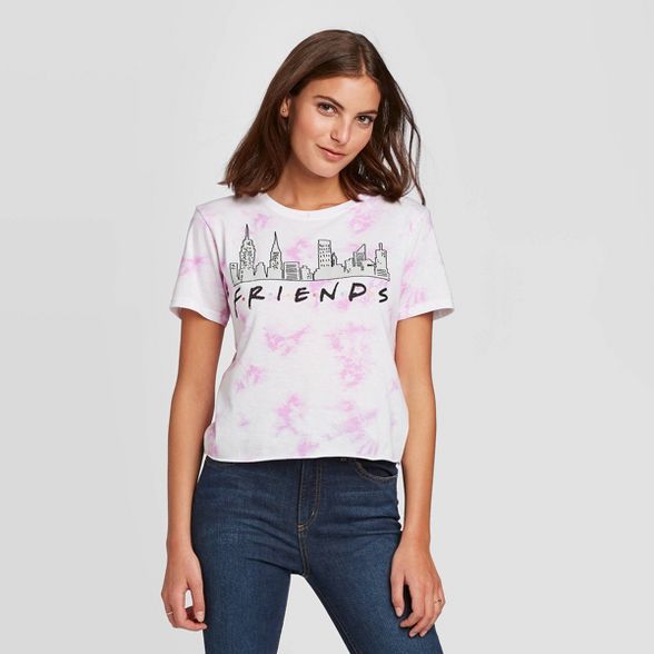 Women's Friends NYC Short Sleeve Graphic T-Shirt (Juniors') - Pink | Target