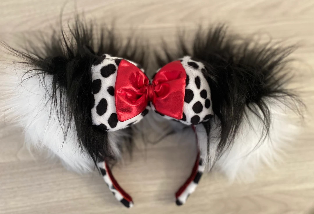 Cruella Deville Ears Disney Ears 101 Dalmatians Ears - Etsy | Etsy (US)