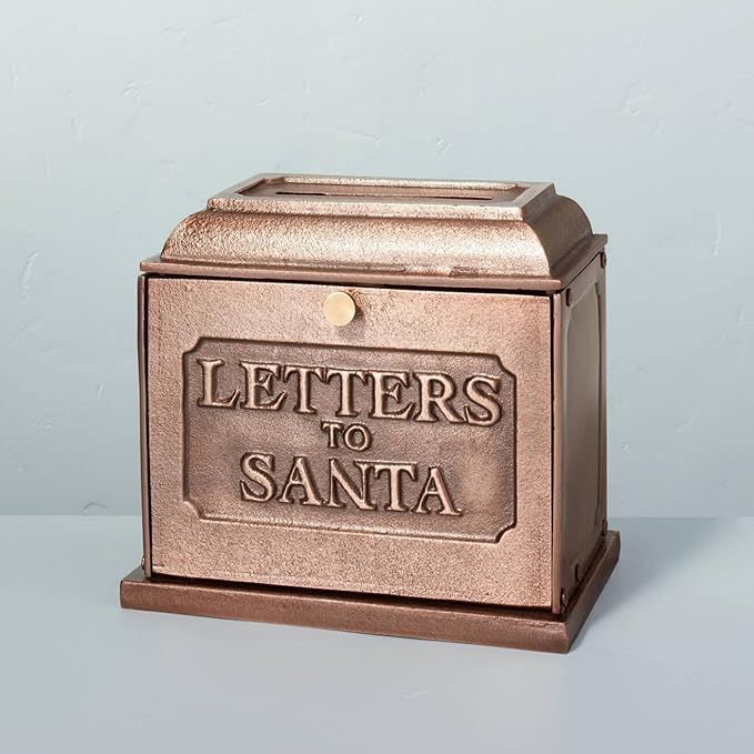 Metal Letters To Santa Mailbox Antique Copper - Hearth & Hand with Magnolia | Amazon (US)