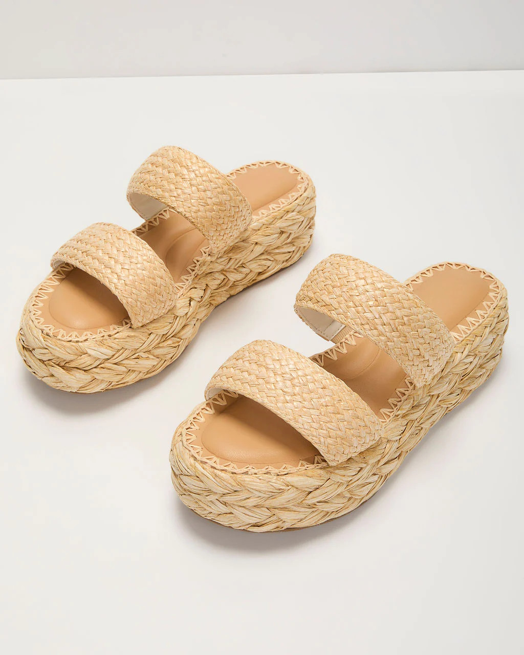Spring Escape Raffia Platform Sandals | VICI