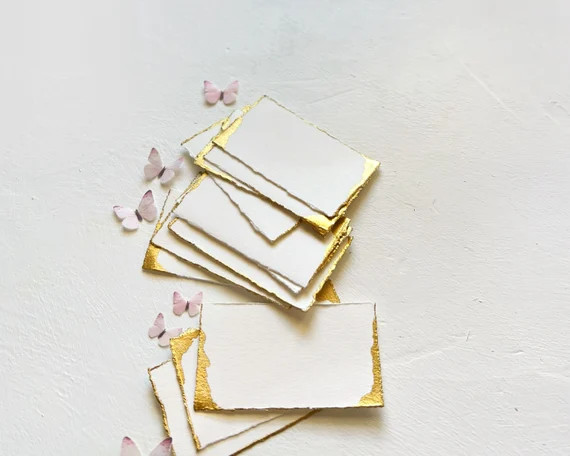 Blank Place Cards. Hand Torn DIY Wedding Escort Cards With - Etsy | Etsy (US)