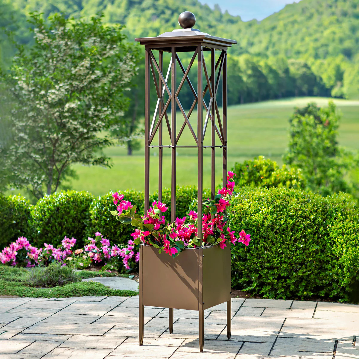 Craftsman Obelisk with Planter | Plow & Hearth