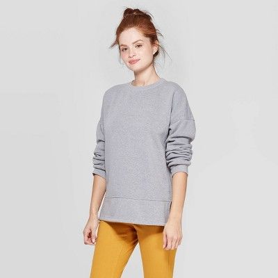 Women's Long Sleeve Crewneck Fleece Tunic Pullover Sweatshirt - Universal Thread™ | Target
