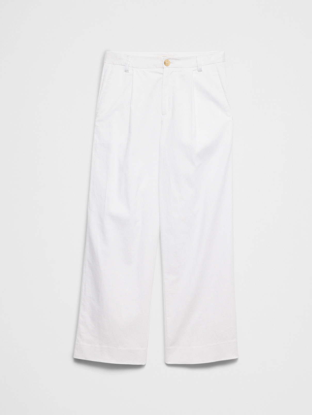 Straight-Leg High-Rise Linen-Blend Pleated Pant | Banana Republic Factory