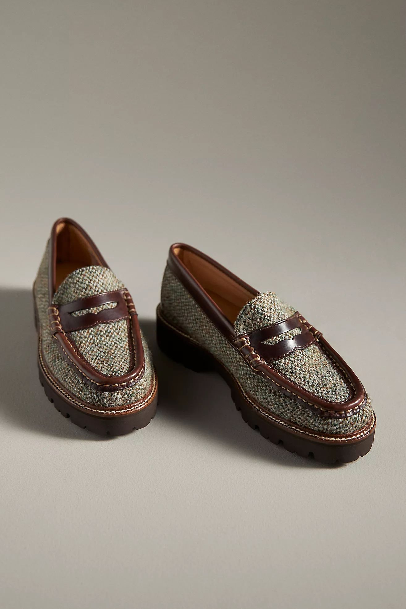 G.H.BASS Whitney Harris Tweed Loafers | Anthropologie (US)