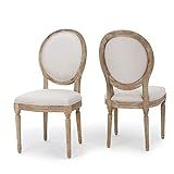 Christopher Knight Home Phinnaeus Fabric Dining Chairs, 2-Pcs Set, Beige | Amazon (US)