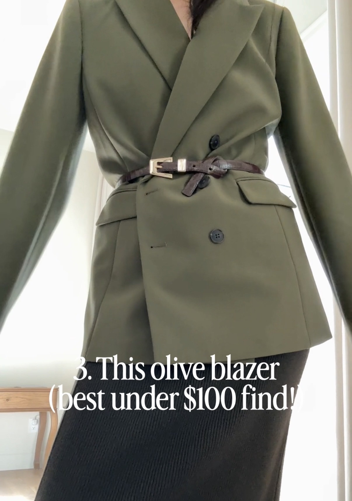 January most loved #3- olive blazer on sale now

#classicstyle
#oliveblazer
#lookforless
#monochromaticoutfit
#greenblazer

#LTKootd #LTKSaleAlert #LTKWorkwear