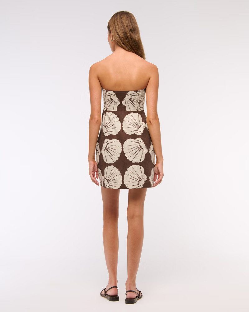 Women's The A&F Scarlett Strapless Linen-Blend Skort | Women's Dresses & Jumpsuits | Abercrombie.... | Abercrombie & Fitch (US)