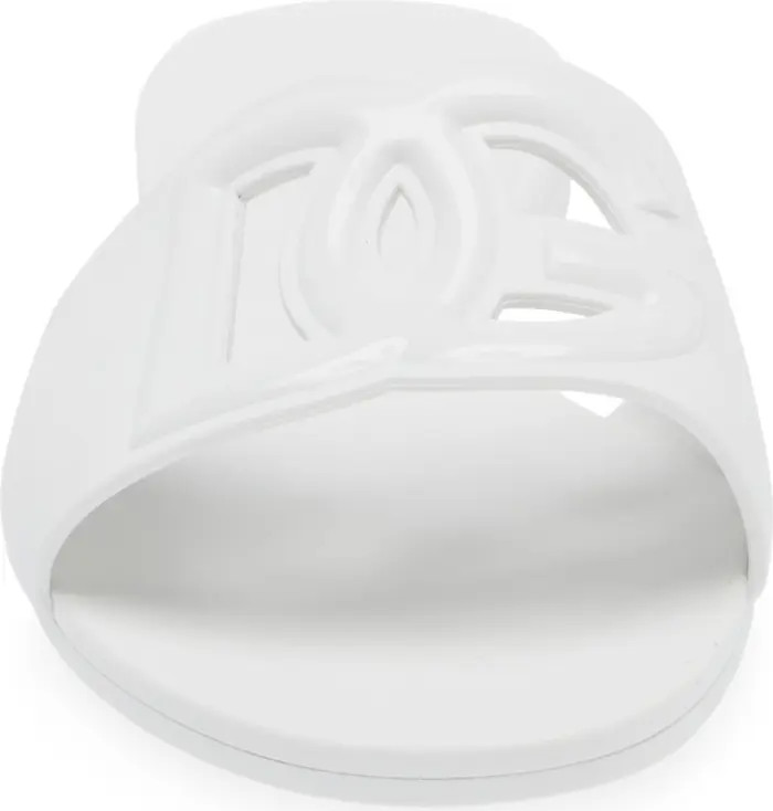 Dolce&Gabbana Bianca Interlock Slide Sandal (Women) | Nordstrom | Nordstrom