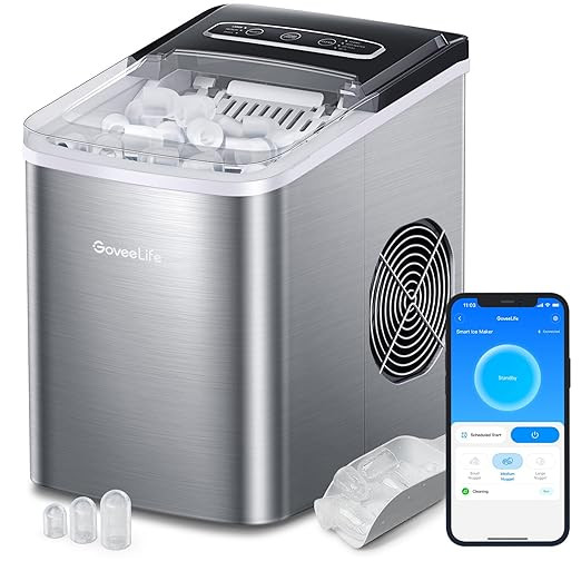 GoveeLife Smart Ice Makers, Portable Countertop Ice Maker Machine with Self-Cleaning, 6 Mins 9 Bu... | Amazon (US)