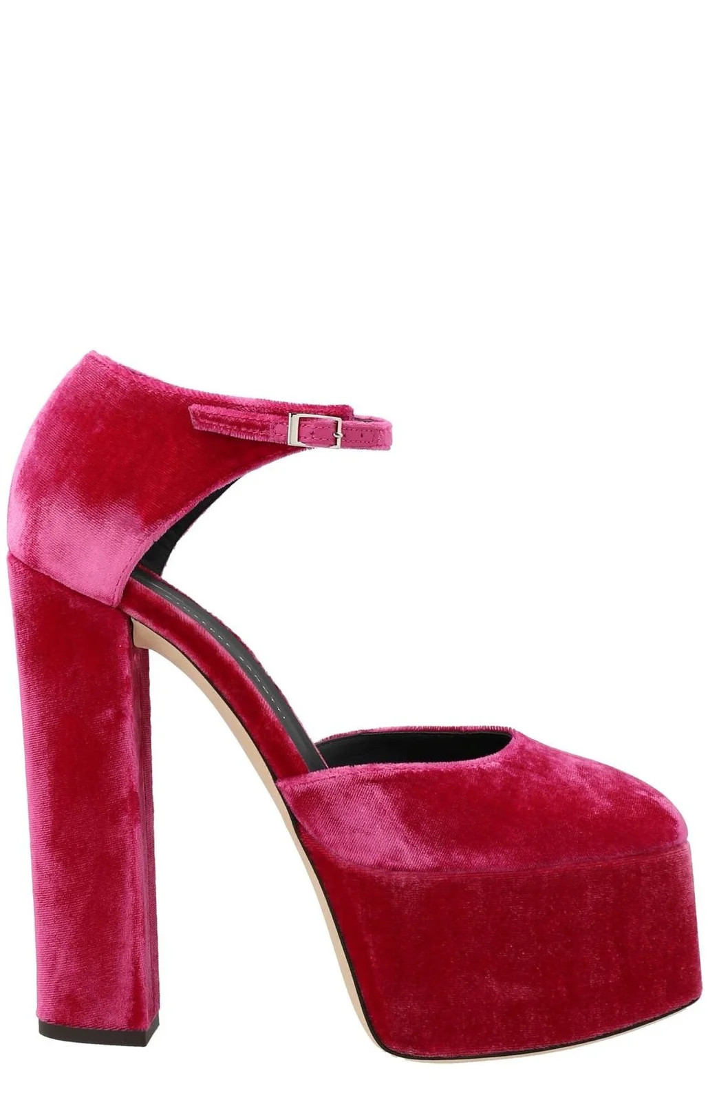 Giuseppe Zanotti Bebe Velvet Platform Pumps | Cettire Global