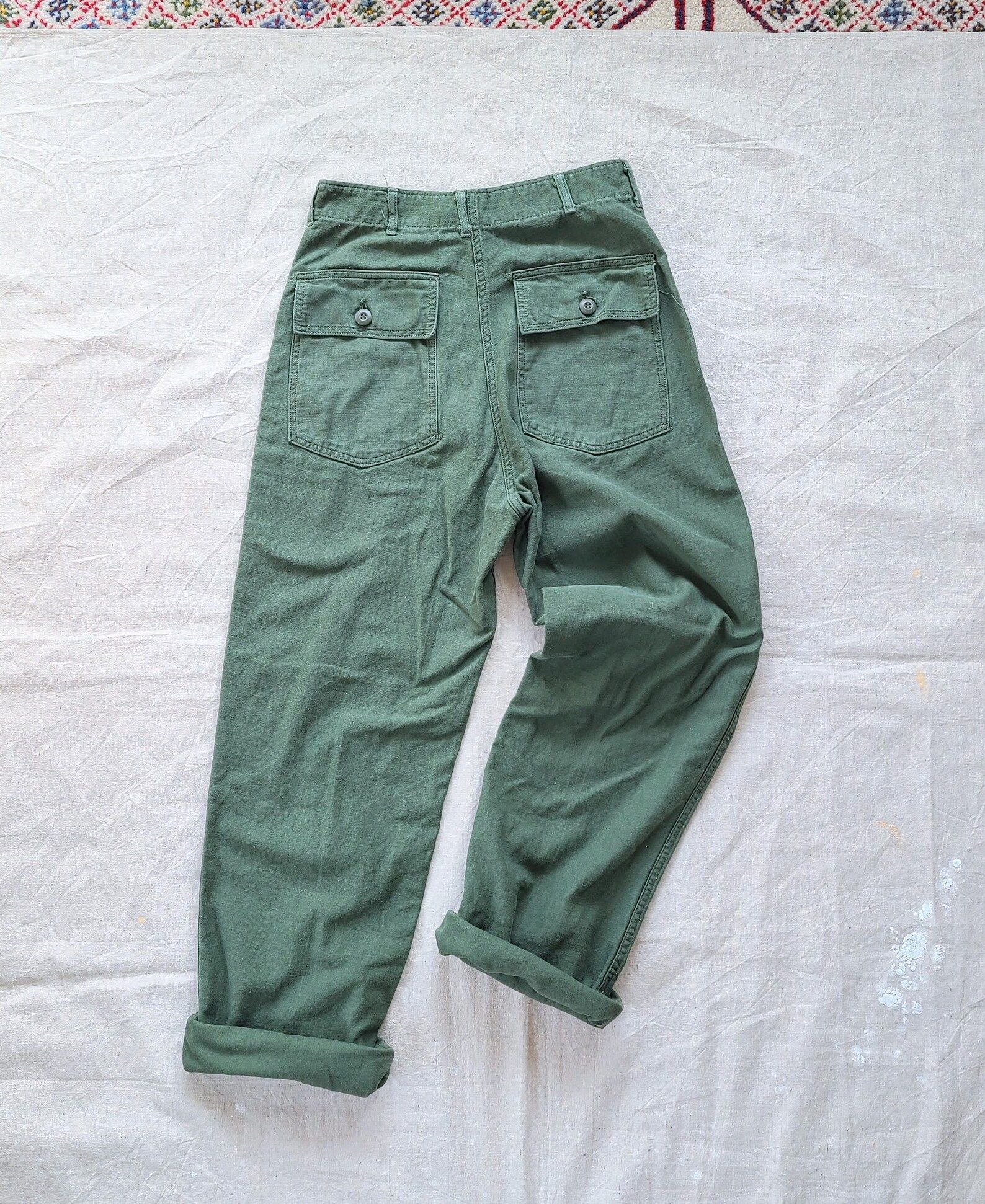 28W Vintage OG 107 Army Trousers - Etsy | Etsy (US)