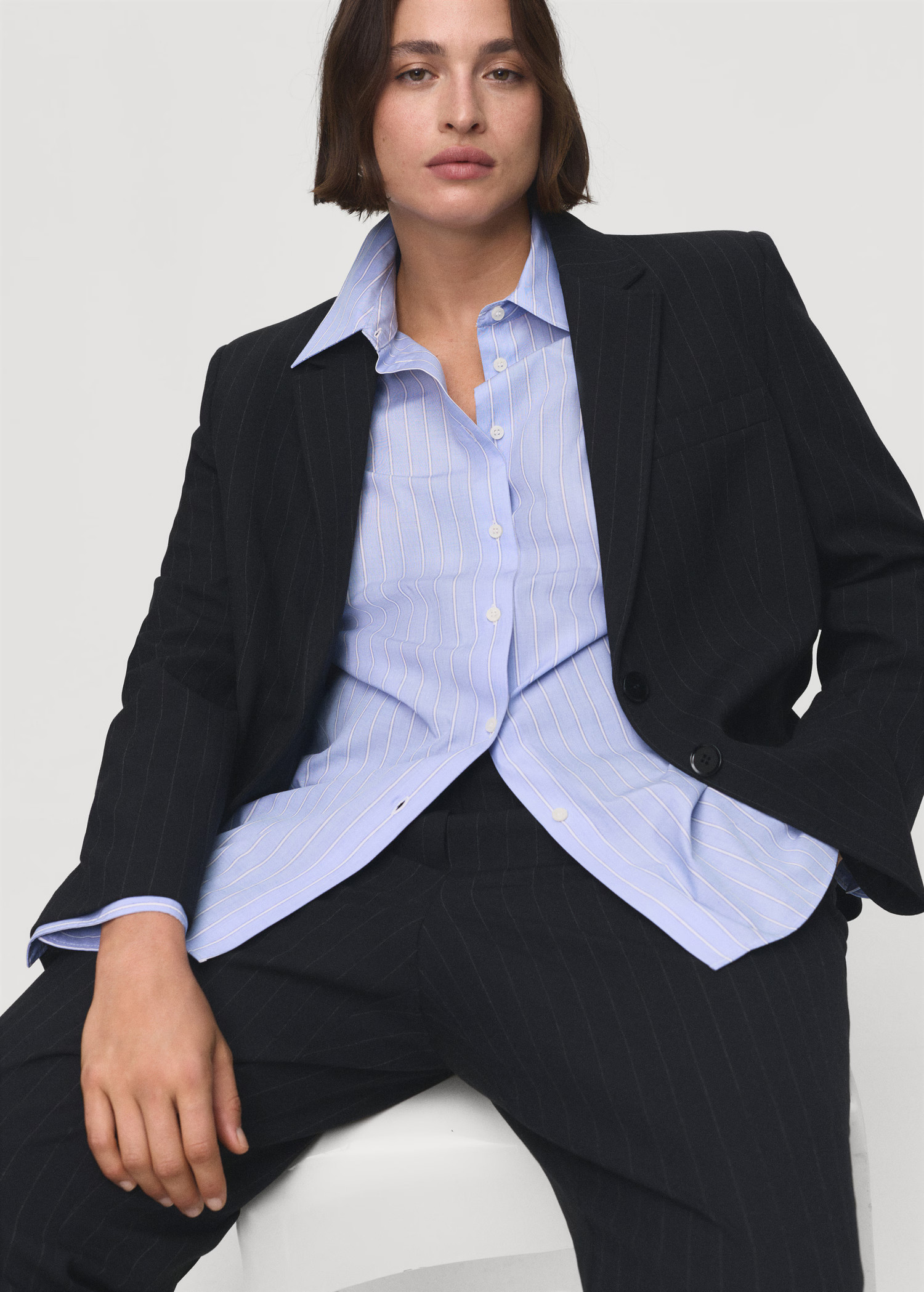 Straight-fit suit blazer | MANGO (UK)