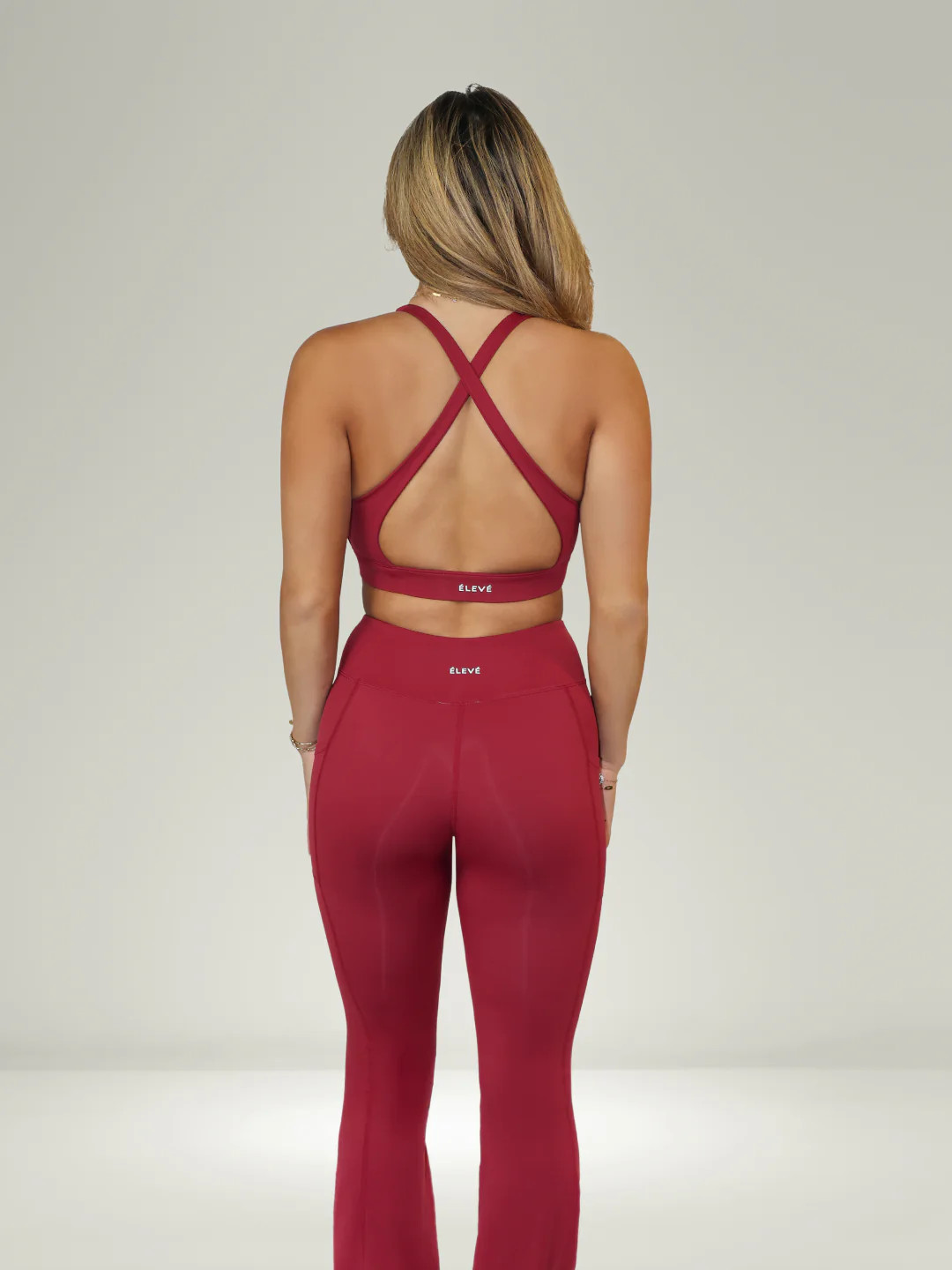 AURA CELESTE FLARED LEGGINGS | ÉLEVÉ