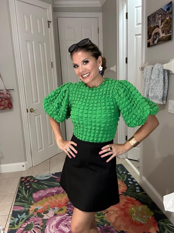 Eri + Ali Textured Puff-Sleeve Top | Anthropologie (US)