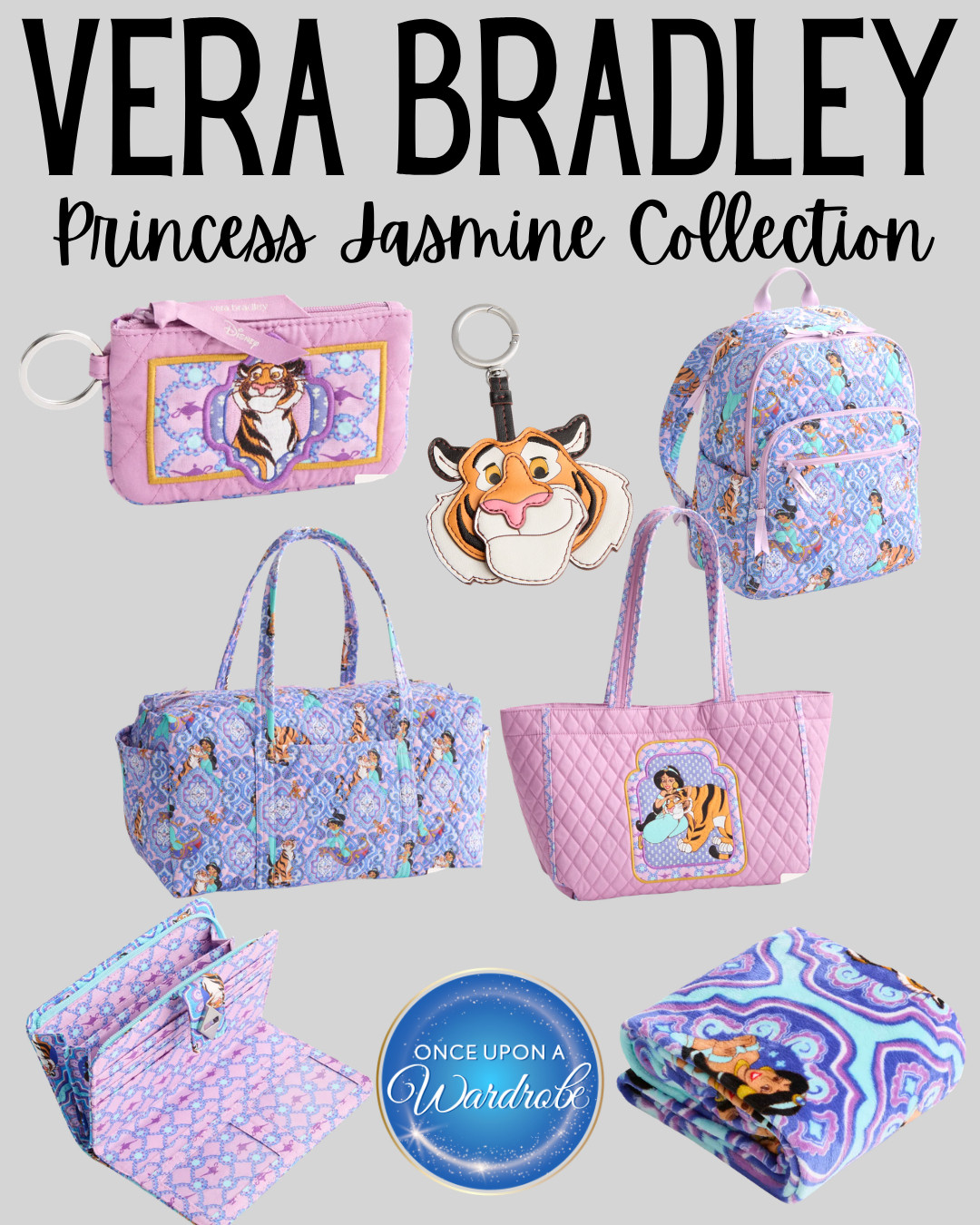 Vera Bradley Princess Jasmine collection finds 💜 This Disney collection is filled with pretty Aladdin-inspired bags, travel pieces, pouches, a cozy blanket, and cute Rajah accessories. Perfect for Disney trips, park bags, Disney cruise packing, travel days, or everyday princess style 

 #LTKmomlife #LTKTravel