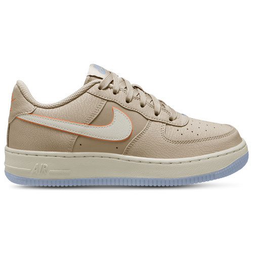 Boys Nike Nike Air Force 1 SE - Boys' Grade School Basketball Shoe Orange Pulse/Orewood Brown/Phantom Size 05.5 | Kids Foot Locker (US)
