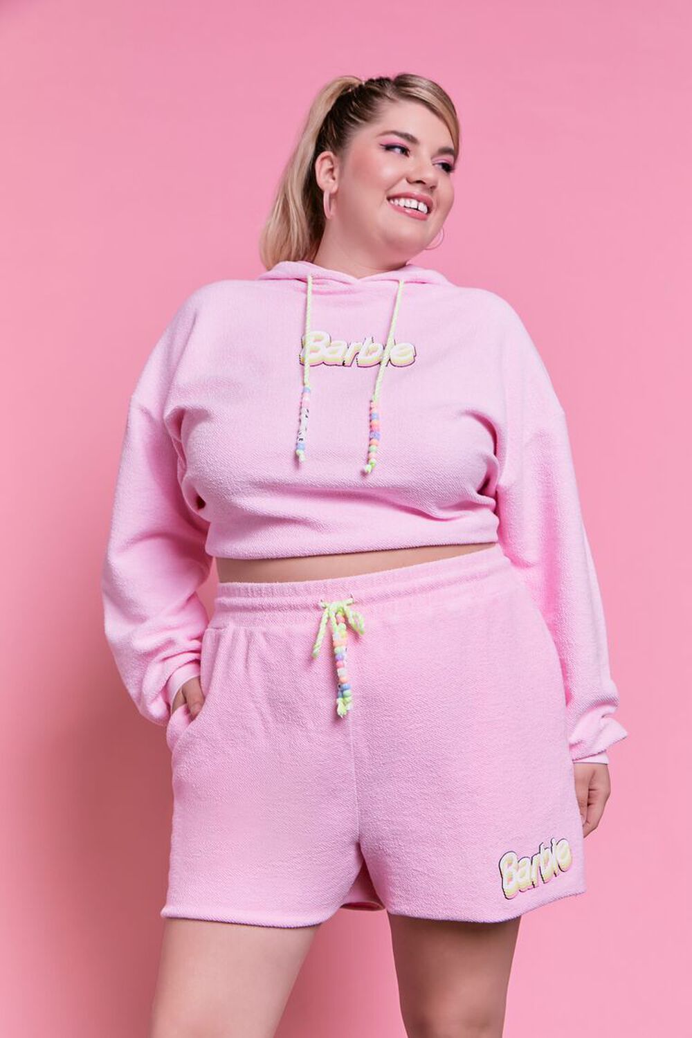 Plus Size Barbie™ Graphic Sweatshorts | Forever 21 (US)