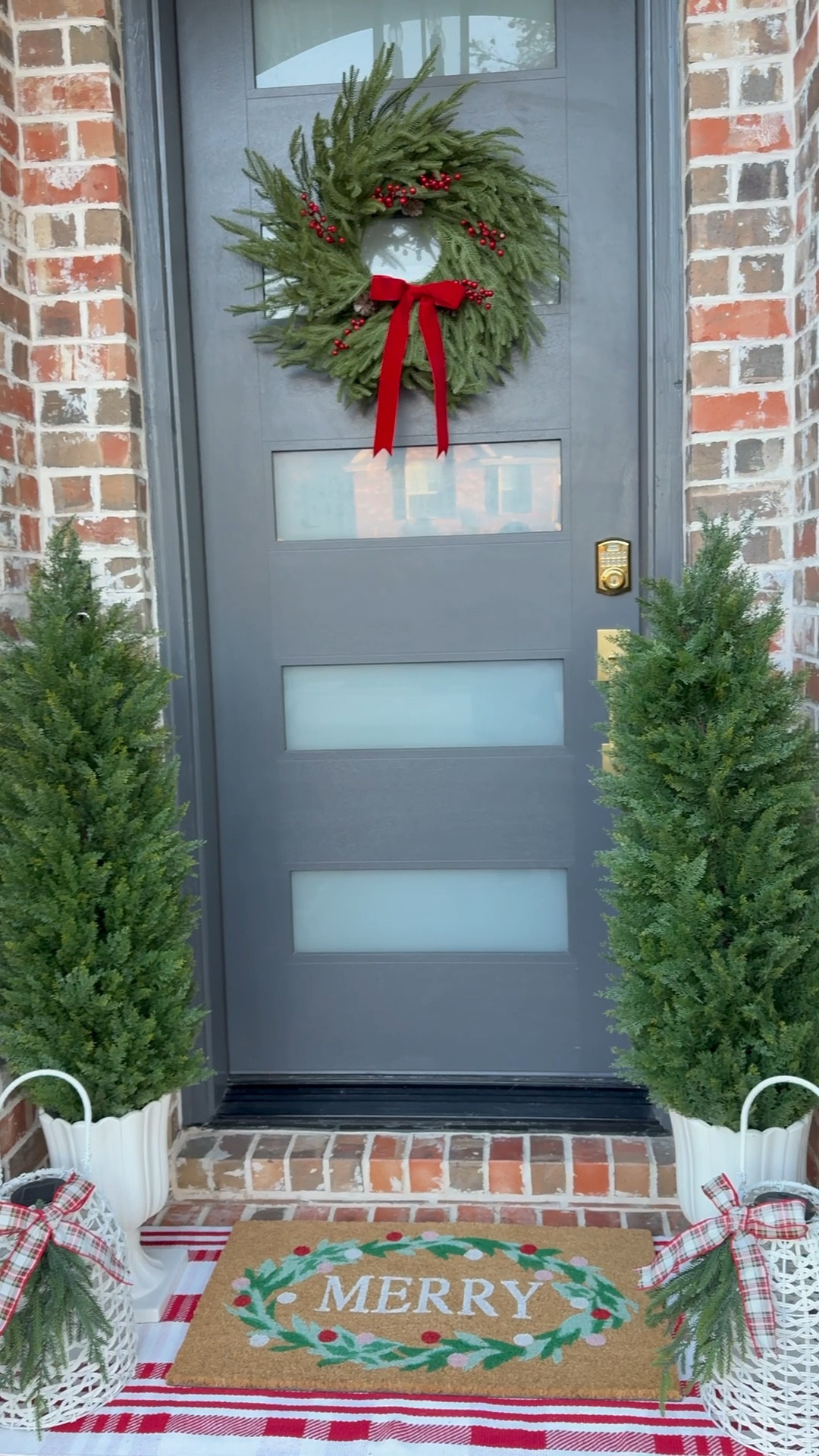Tiny Porch Christmas Styling ✨

Creating a festive entry even in the smallest space. Layered rugs, classic planters, and evergreen trees make such a pretty holiday moment. These are the exact pieces I used to style my tiny porch for Christmas — simple, cozy, and so easy to recreate.

#LTKHoliday #LTKHome #LTKSeasonal