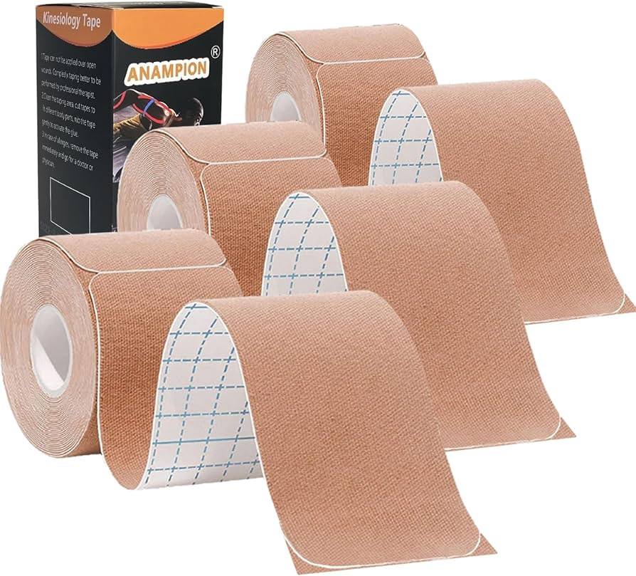 Kinesiology Tape Pro Athletic Sports (3 Rolls,60 Precut Strips) Waterproof Breathable Latex Free ... | Amazon (US)