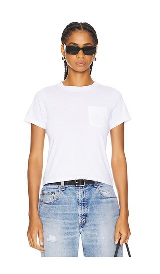 Kule The Wynn Baby Tee in White. - size L | Revolve Clothing (Global)