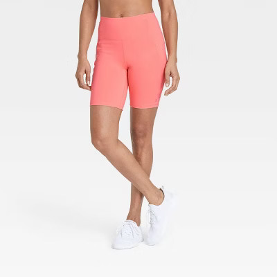 Women's Brushed Sculpt Curvy Bike Shorts - All in Motion™ | Target