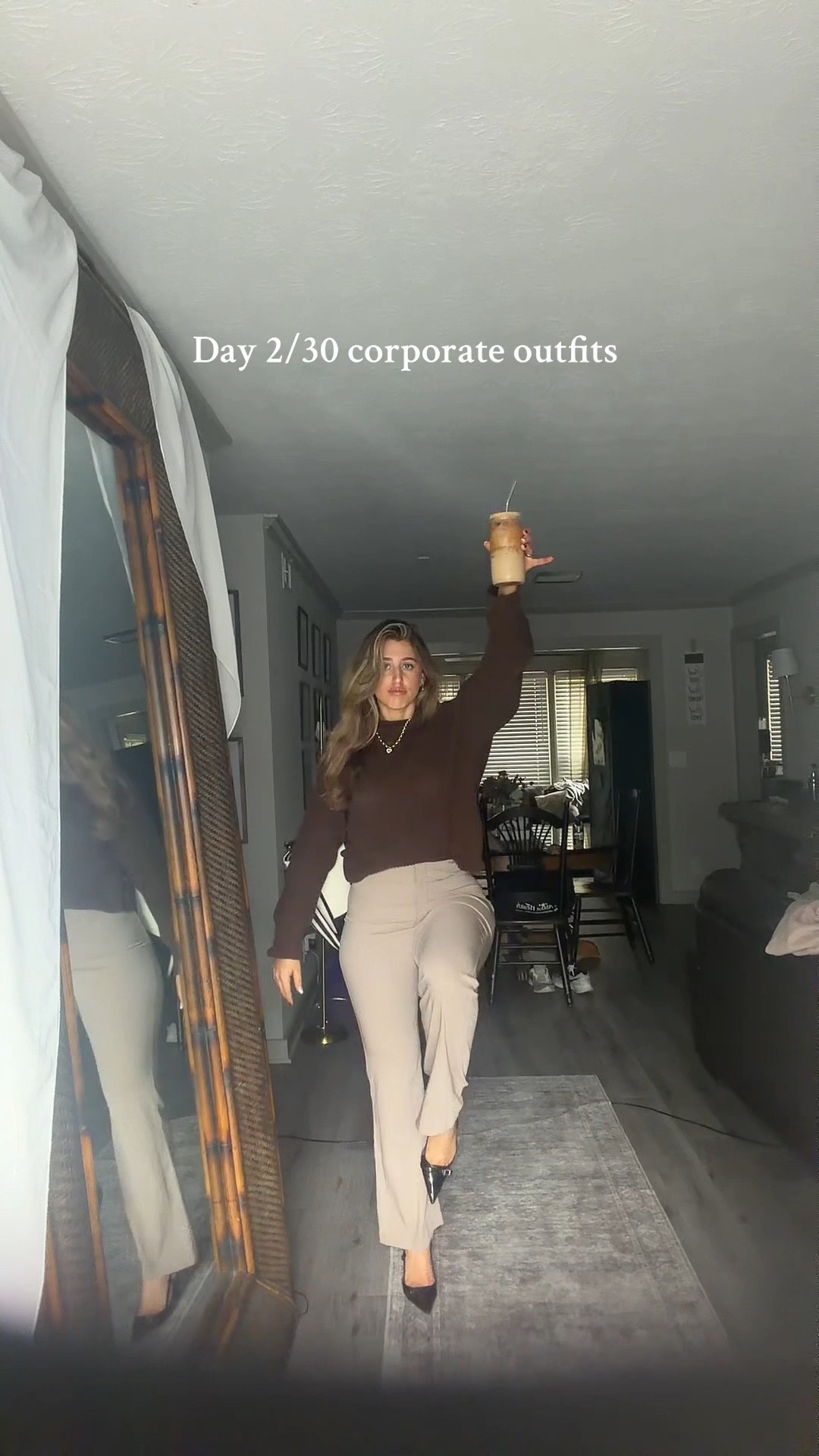 Size small in the sweater and a 26 curve love in pants! 

#LTKStyleTip #LTKFindsUnder100 #LTKWorkwear